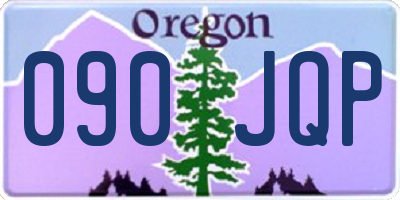 OR license plate 090JQP
