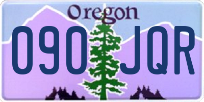 OR license plate 090JQR