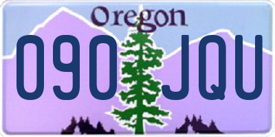 OR license plate 090JQU