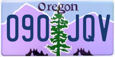 OR license plate 090JQV