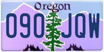 OR license plate 090JQW