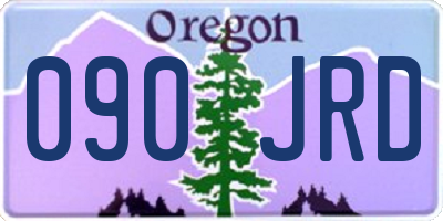 OR license plate 090JRD