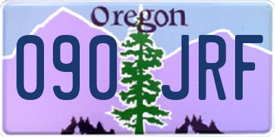 OR license plate 090JRF