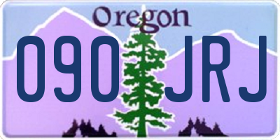 OR license plate 090JRJ