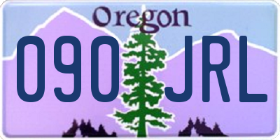 OR license plate 090JRL