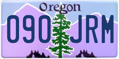 OR license plate 090JRM