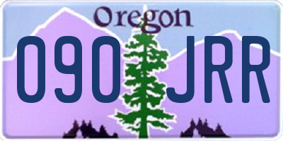 OR license plate 090JRR