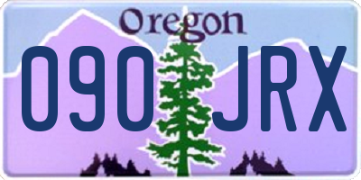 OR license plate 090JRX
