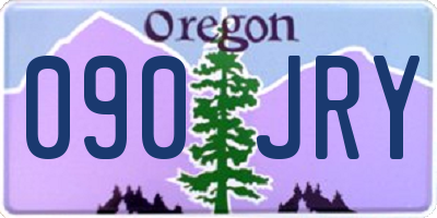 OR license plate 090JRY