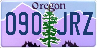 OR license plate 090JRZ
