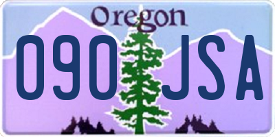 OR license plate 090JSA