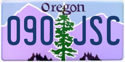 OR license plate 090JSC