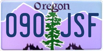 OR license plate 090JSF