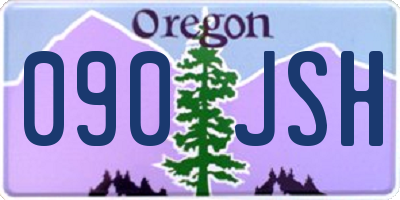 OR license plate 090JSH