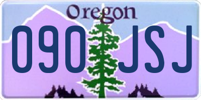 OR license plate 090JSJ