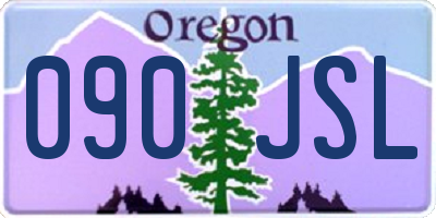 OR license plate 090JSL