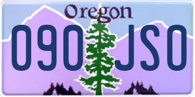 OR license plate 090JSO
