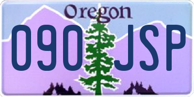 OR license plate 090JSP
