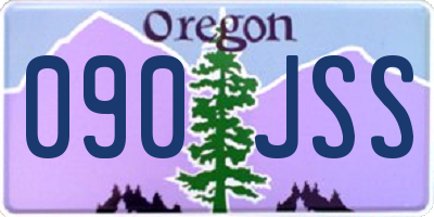 OR license plate 090JSS