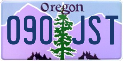 OR license plate 090JST