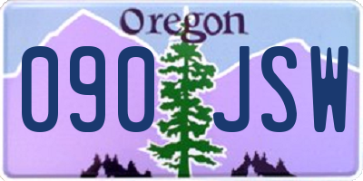 OR license plate 090JSW