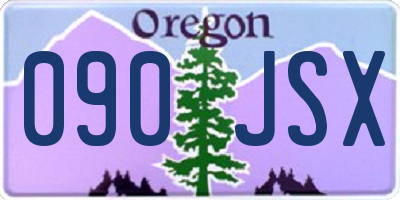 OR license plate 090JSX