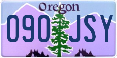 OR license plate 090JSY