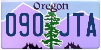 OR license plate 090JTA