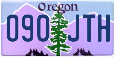 OR license plate 090JTH