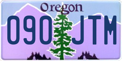 OR license plate 090JTM