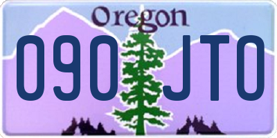 OR license plate 090JTO