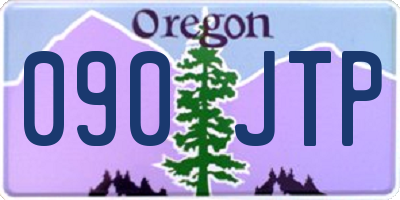 OR license plate 090JTP