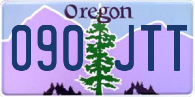 OR license plate 090JTT
