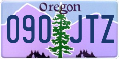 OR license plate 090JTZ