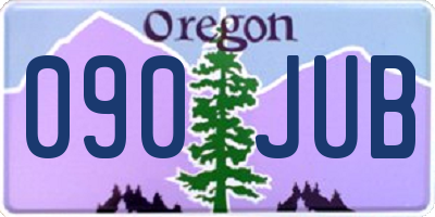 OR license plate 090JUB
