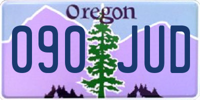 OR license plate 090JUD