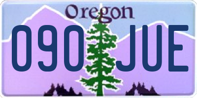 OR license plate 090JUE