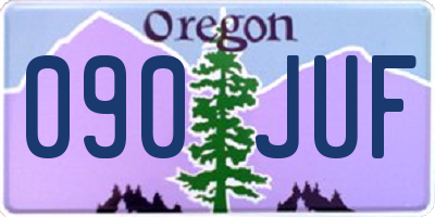 OR license plate 090JUF