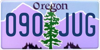 OR license plate 090JUG