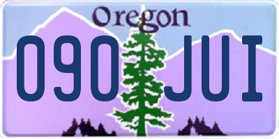 OR license plate 090JUI