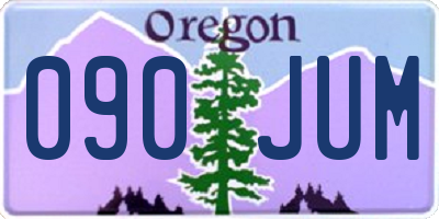 OR license plate 090JUM