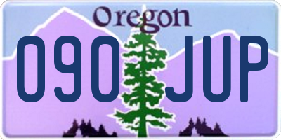 OR license plate 090JUP