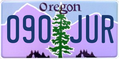 OR license plate 090JUR