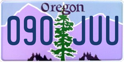 OR license plate 090JUU