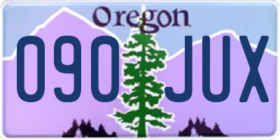 OR license plate 090JUX
