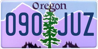 OR license plate 090JUZ