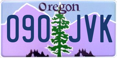 OR license plate 090JVK
