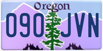 OR license plate 090JVN