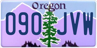 OR license plate 090JVW
