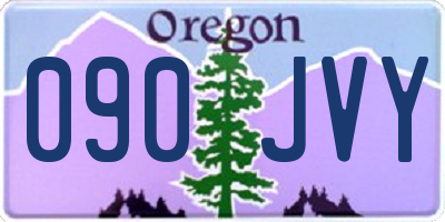 OR license plate 090JVY